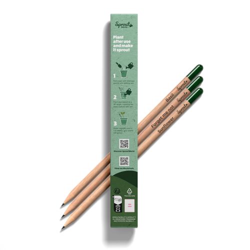 Emballage Sprout – lot de 3 crayons - image 2